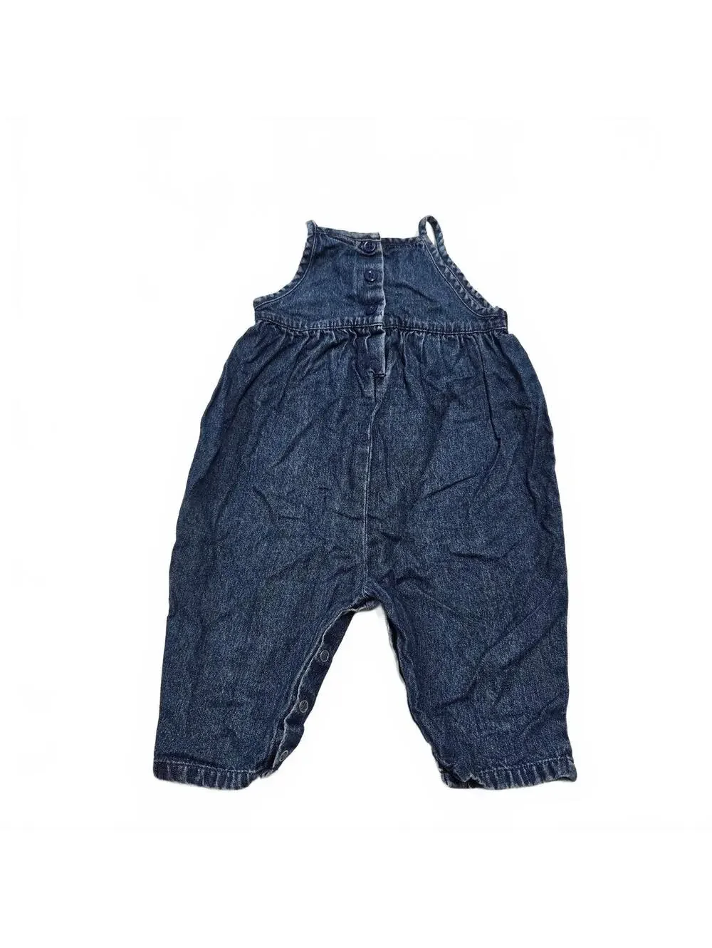 Vintage Y2K Baby Girl Clothes Gap Denim Dungarees Jean Overalls Romper 6-12 m